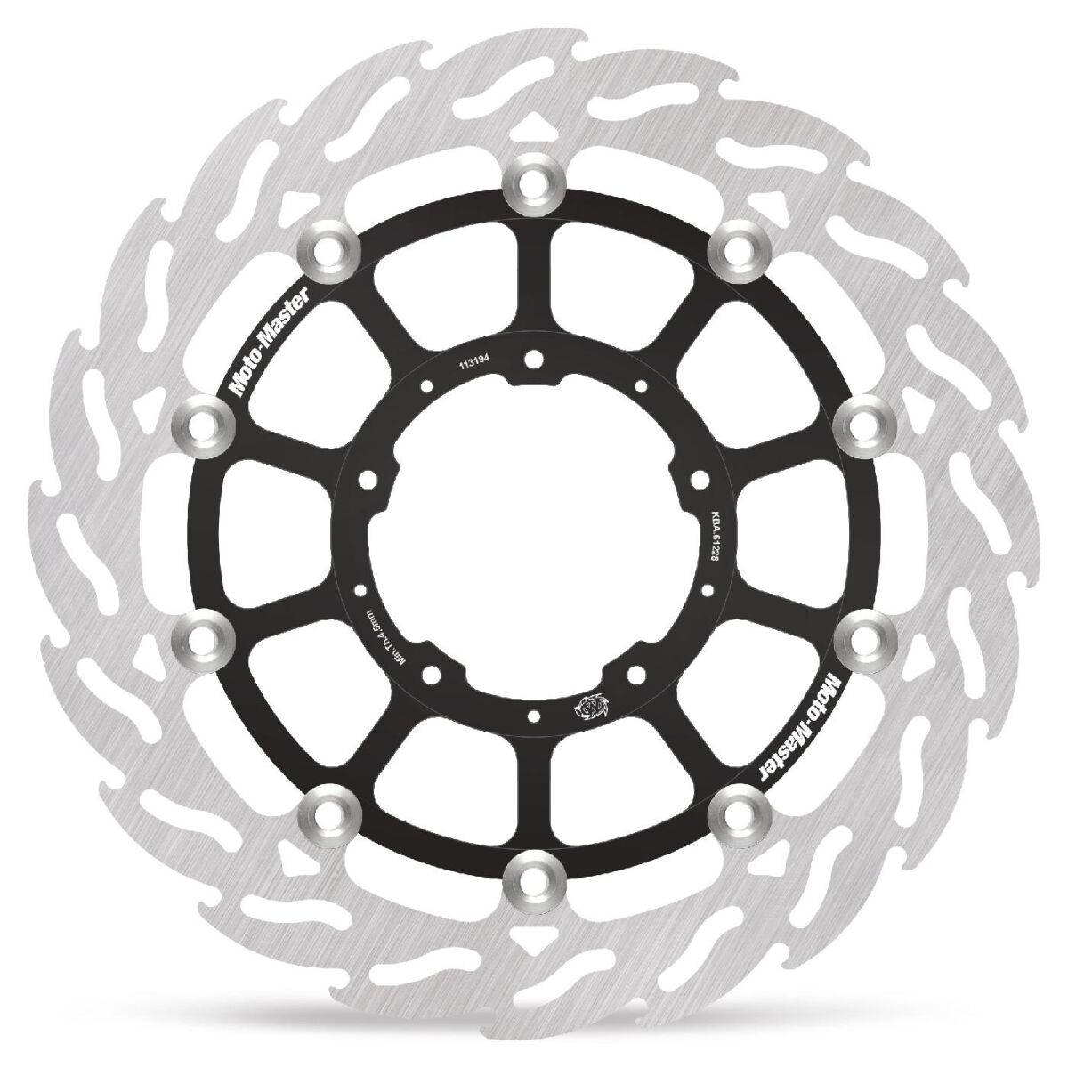 BRAKE ROTOR FLOATING FLAME BLACK - MOTO-MASTER