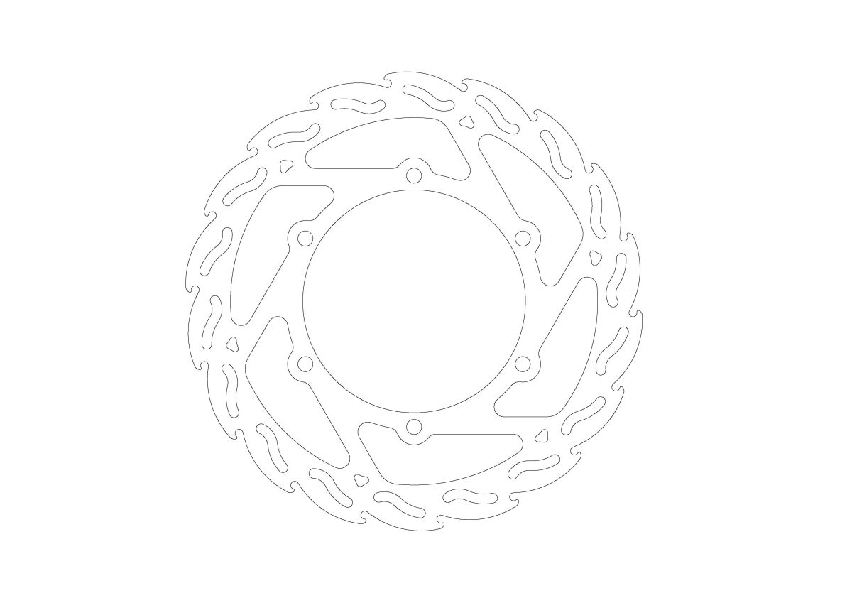 BRAKE PAD FIXED FLAME - MOTO-MASTER - Bild 3