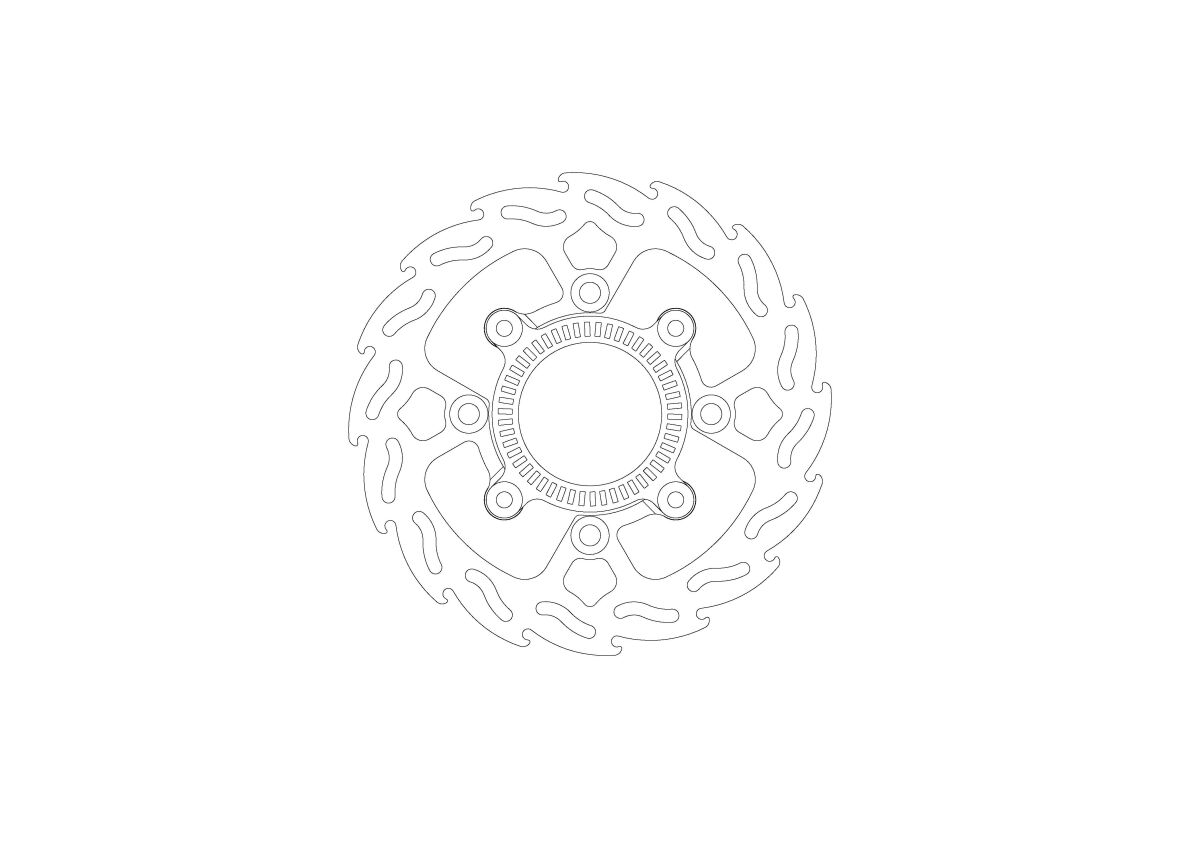 BRAKE ROTOR FIXED FLAME - MOTO-MASTER - Bild 3