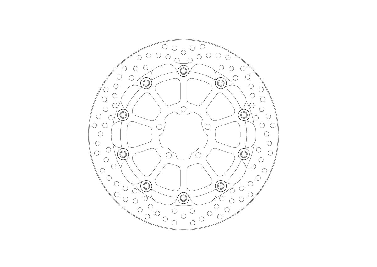BRAKE ROTOR FLOATING RACING HALO - MOTO-MASTER - Bild 4
