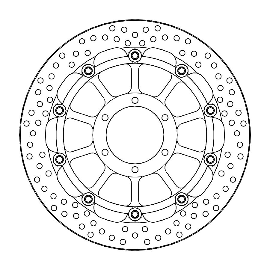 BRAKE ROTOR FLOATING RACING HALO - MOTO-MASTER - Bild 3