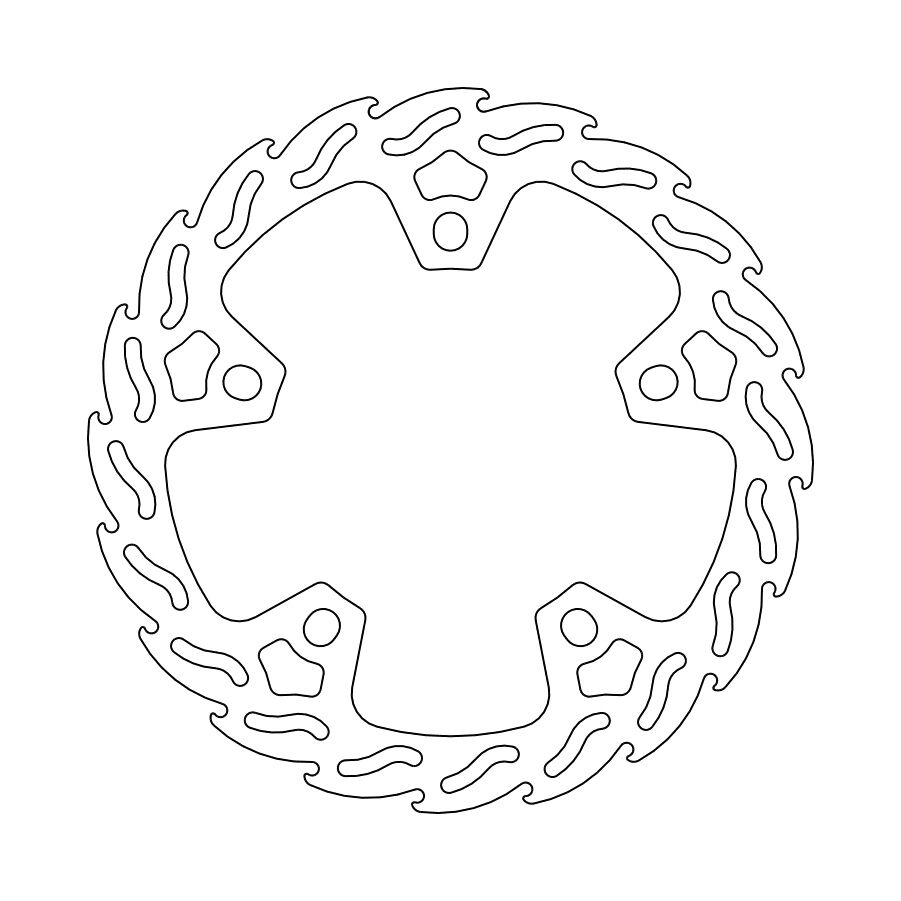 BRAKE ROTOR FIXED FLAME - MOTO-MASTER - Bild 2