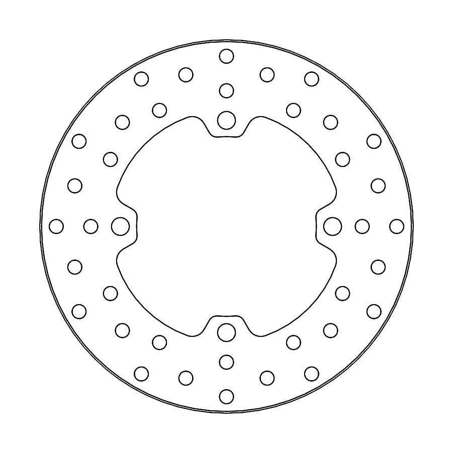 BRAKE ROTOR FIXED ROUND - MOTO-MASTER - Bild 2