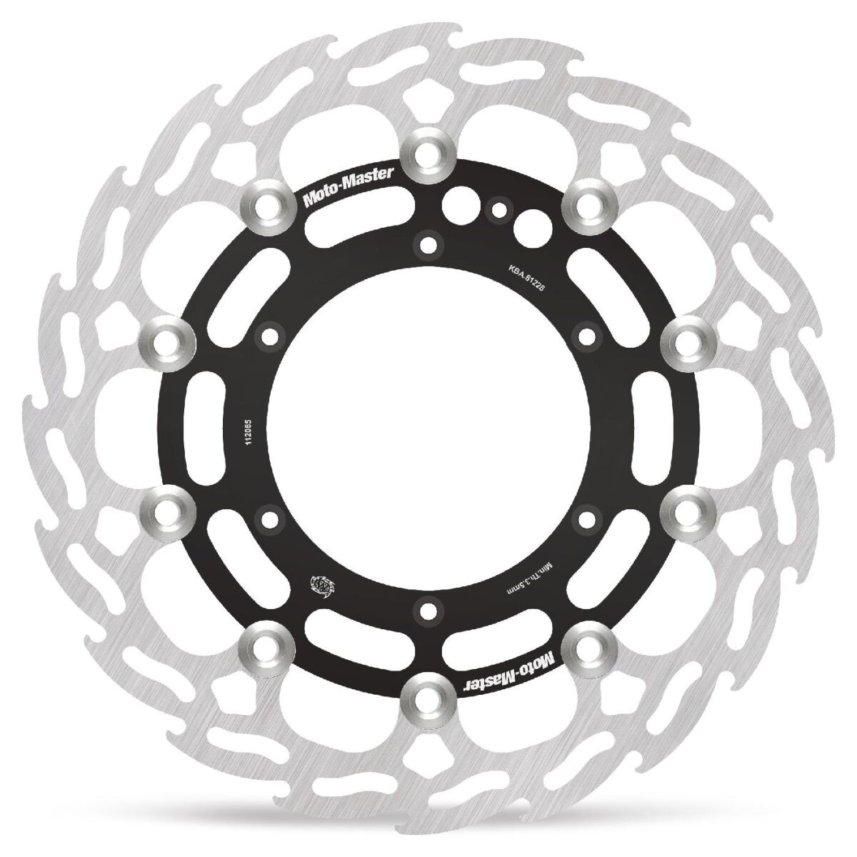 BRAKE ROTOR FLOATING FLAME BLACK - MOTO-MASTER
