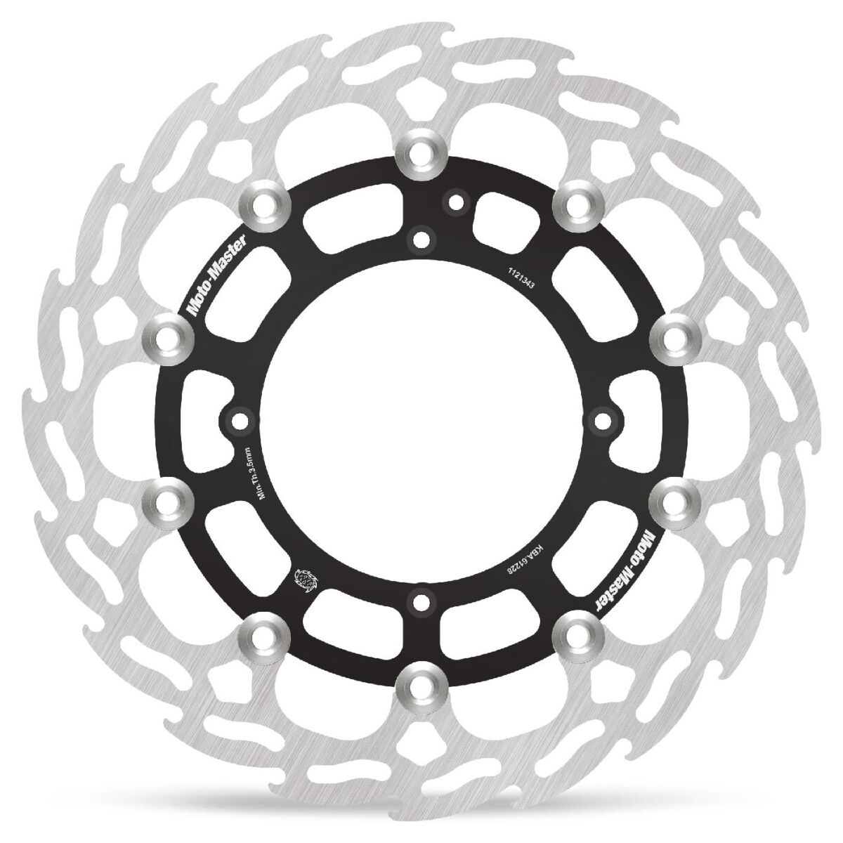 BRAKE ROTOR FLOATING FLAME BLACK - MOTO-MASTER