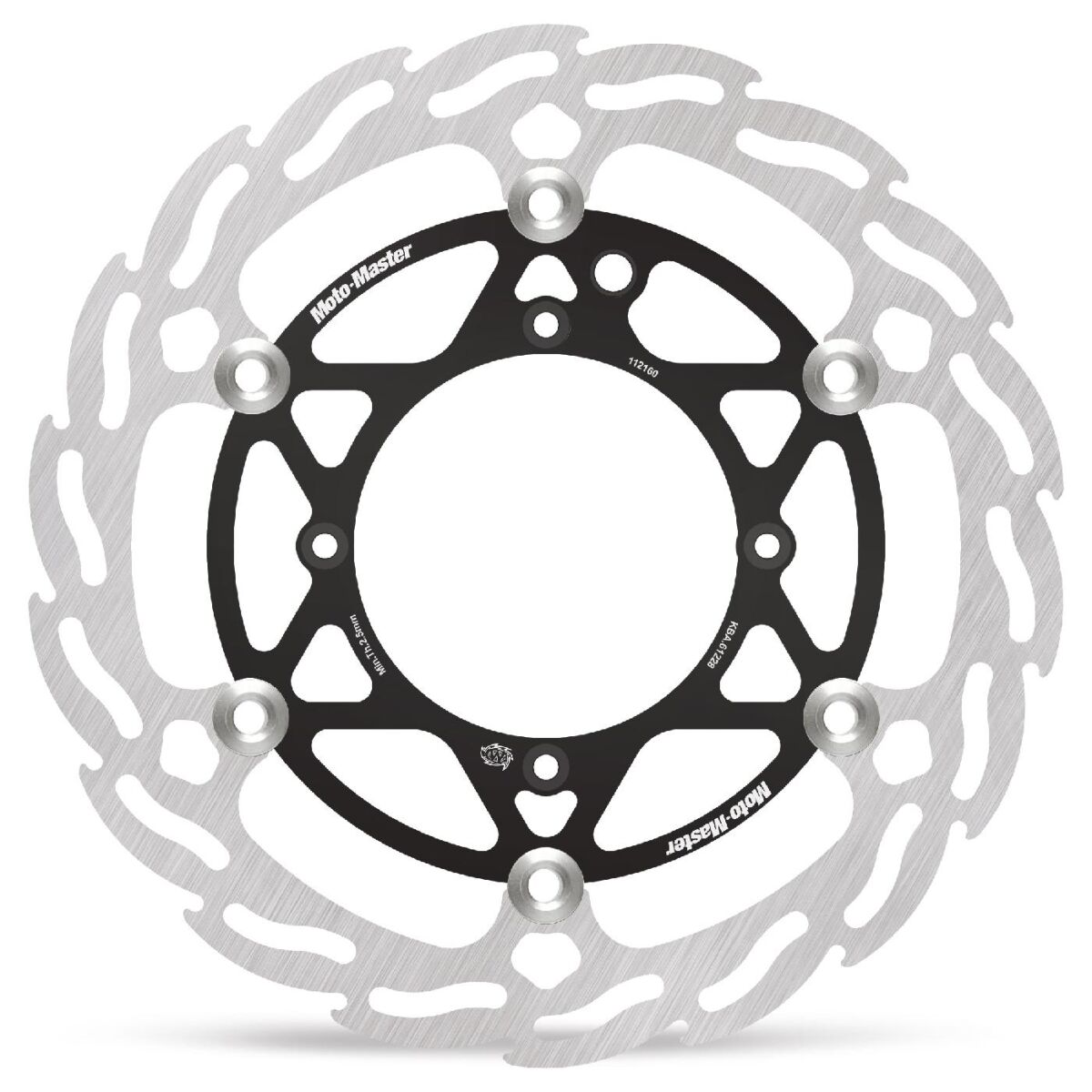 BRAKE ROTOR FLOATING FLAME BLACK - MOTO-MASTER
