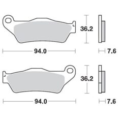 BRAKE PAD OFFROAD SINTER PRO RACING - MOTO-MASTER