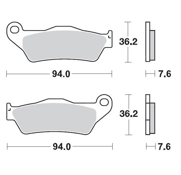 BRAKE PAD OFFROAD SINTER PRO RACING GP - MOTO-MASTER - Bild 2