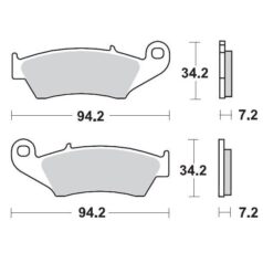 BRAKE PAD OFFROAD SINTER PRO RACING GP - MOTO-MASTER