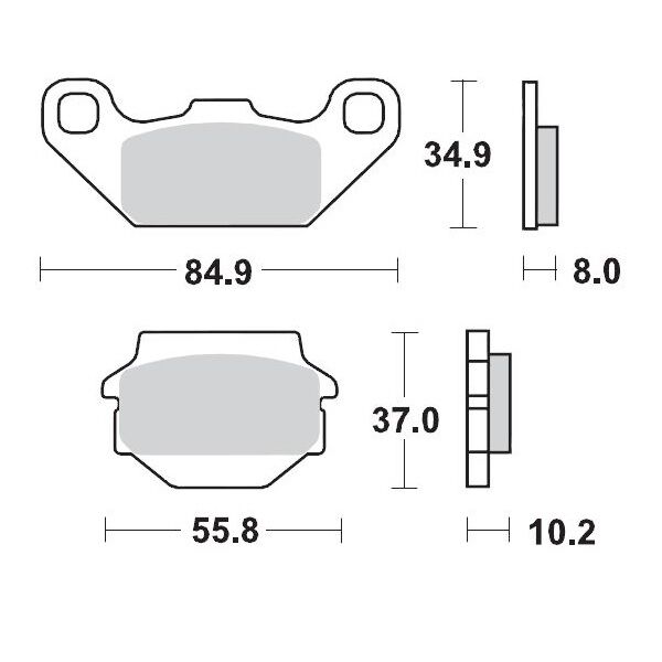 BRAKE PAD ATV SINTER PRO RACING - MOTO-MASTER