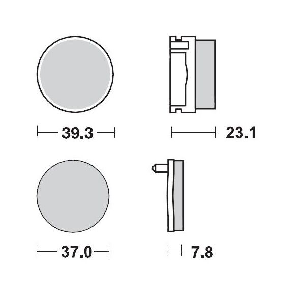 BRAKE PAD ATV SINTER PRO RACING - MOTO-MASTER
