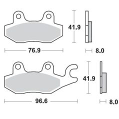 BRAKE PAD ATV SINTER PRO RACING - MOTO-MASTER