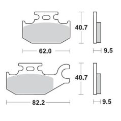 BRAKE PAD ATV SINTER PRO RACING - MOTO-MASTER