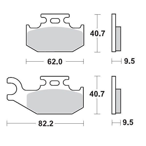 BRAKE PAD ATV SINTER PRO RACING - MOTO-MASTER