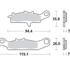 BRAKE PAD ATV SINTER PRO RACING - MOTO-MASTER