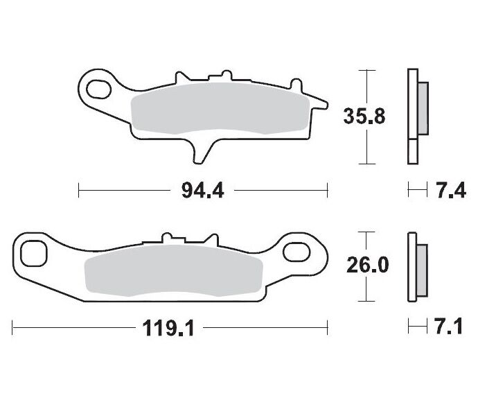 BRAKE PAD ATV SINTER PRO RACING - MOTO-MASTER