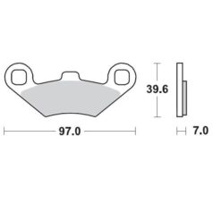 BRAKE PAD ATV SINTER PRO RACING - MOTO-MASTER