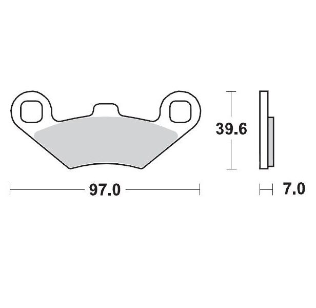 BRAKE PAD ATV SINTER PRO RACING - MOTO-MASTER