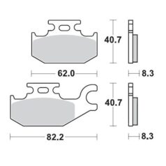 BRAKE PAD ATV SINTER PRO RACING - MOTO-MASTER