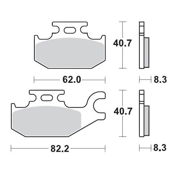BRAKE PAD ATV SINTER PRO RACING - MOTO-MASTER