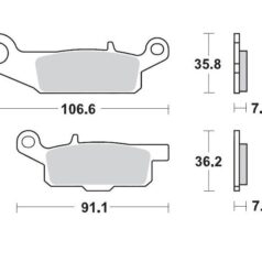 BRAKE PAD ATV SINTER PRO RACING - MOTO-MASTER