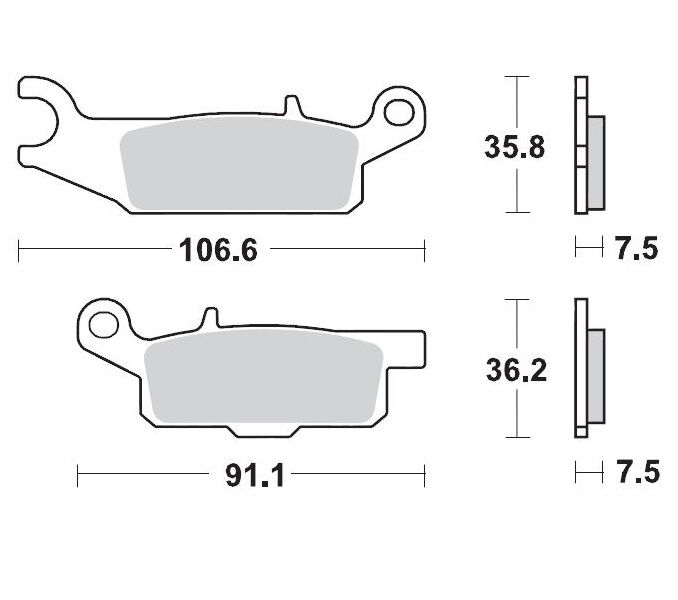 BRAKE PAD ATV SINTER PRO RACING - MOTO-MASTER