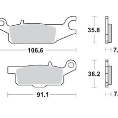 BRAKE PAD ATV SINTER PRO RACING - MOTO-MASTER