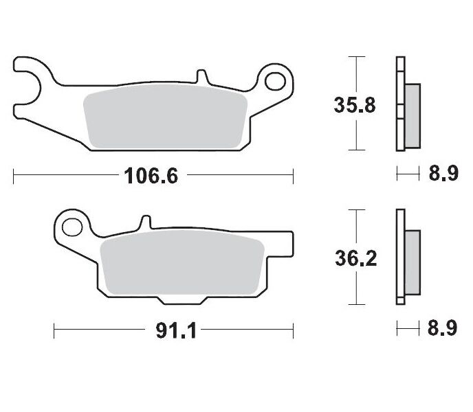 BRAKE PAD ATV SINTER PRO RACING - MOTO-MASTER