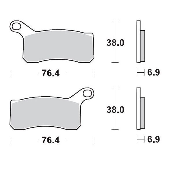 BRAKE PAD ATV SINTER PRO RACING - MOTO-MASTER