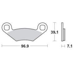 BRAKE PAD ATV SINTER PRO RACING - MOTO-MASTER