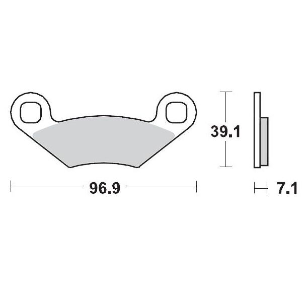 BRAKE PAD ATV SINTER PRO RACING - MOTO-MASTER