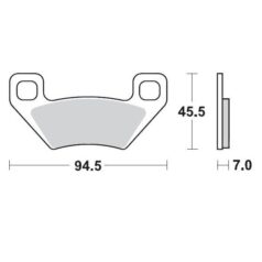 BRAKE PAD ATV SINTER PRO RACING - MOTO-MASTER
