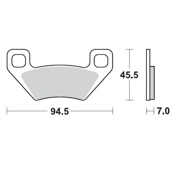 BRAKE PAD ATV SINTER PRO RACING - MOTO-MASTER