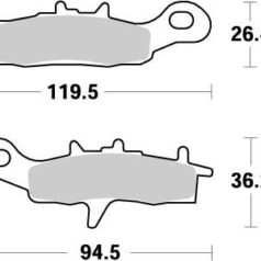 BRAKE PAD OFFROAD NITRO - MOTO-MASTER