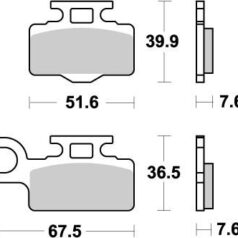 BRAKE PAD OFFROAD NITRO - MOTO-MASTER