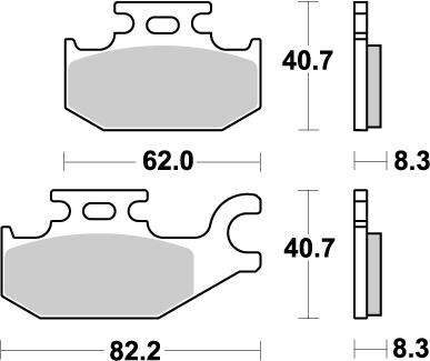 BRAKE PAD ATV NITRO - MOTO-MASTER