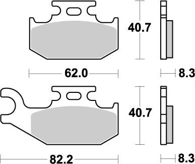 BRAKE PAD ATV NITRO - MOTO-MASTER