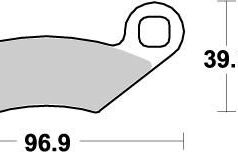BRAKE PAD ATV NITRO - MOTO-MASTER