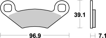BRAKE PAD ATV NITRO - MOTO-MASTER