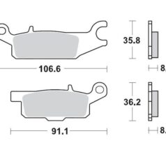 BRAKE PAD ATV NITRO - MOTO-MASTER