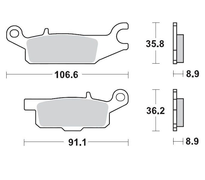 BRAKE PAD ATV NITRO - MOTO-MASTER