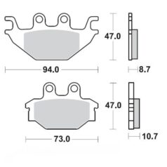 BRAKE PAD ATV NITRO - MOTO-MASTER