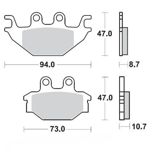 BRAKE PAD ATV NITRO - MOTO-MASTER