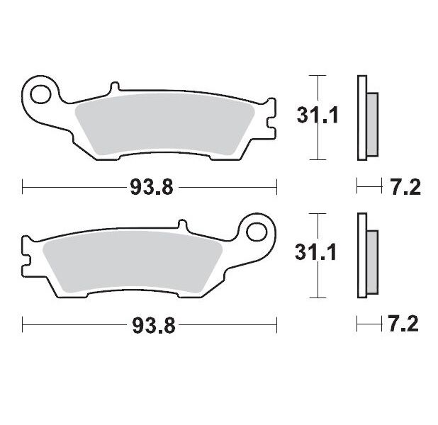 BRAKE PAD OFFROAD NITRO SPORT - MOTO-MASTER