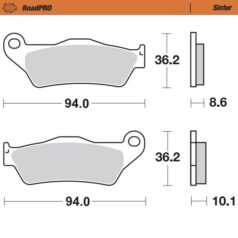 BRAKE PAD ROADPRO SINTER - MOTO-MASTER