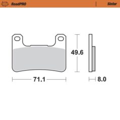BRAKE PAD ROADPRO SINTER - MOTO-MASTER
