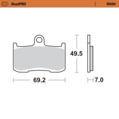 BRAKE PAD ROADPRO SINTER - MOTO-MASTER
