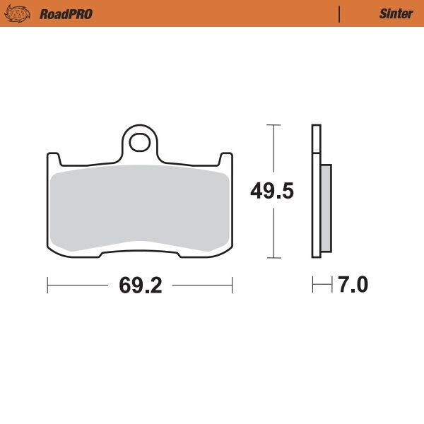 BRAKE PAD ROADPRO SINTER - MOTO-MASTER