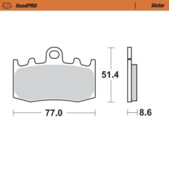 BRAKE PAD ROADPRO SINTER - MOTO-MASTER