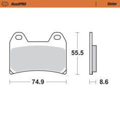 BRAKE PAD ROADPRO SINTER - MOTO-MASTER